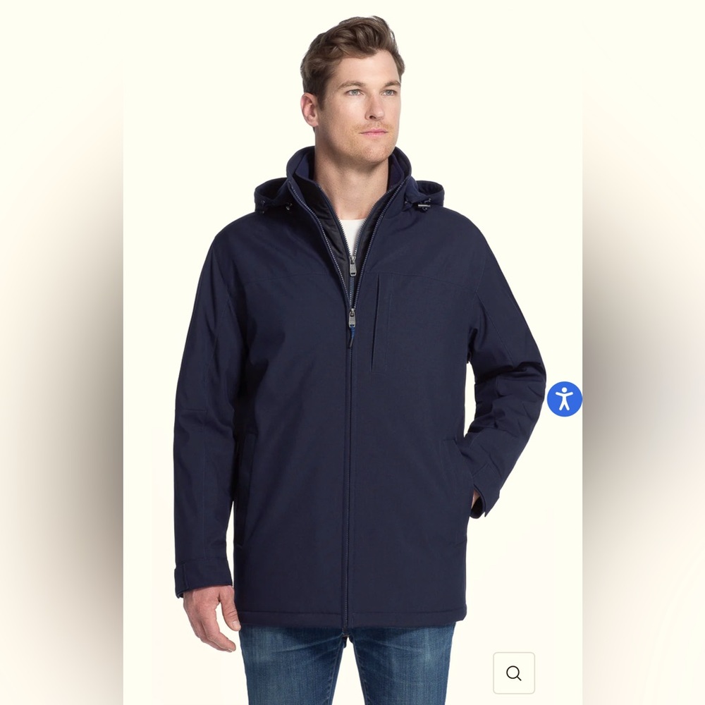 WEATHERPROOF Men Warm Hooded Jacket